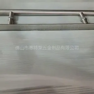加厚不锈钢半圆形玻璃门拉手钢化玻璃门木门扶手星点门把手豪华大拉手厚圆管