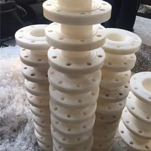现货销售材质HDPE管配件白色PE法兰对接式连接