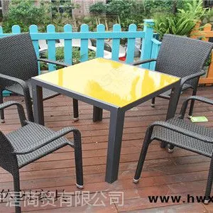 简约户外咖啡厅桌椅室、外简餐桌椅、北京外摆休闲桌椅
