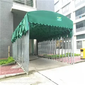 南宁伸缩停车棚移动带轮式帐篷摆摊烧烤篷加固施工篷门市店遮阳棚汽车帐篷