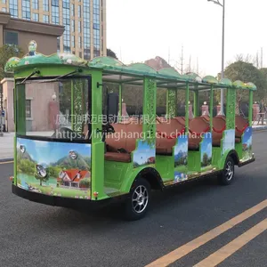 朗迈14座景区叮当车 LM-GD14A 儿童公园主题乐园电动观光车 小叮当观光游览车