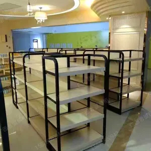君诚母婴展示架钢木货架铁木货架钢架厂家批发