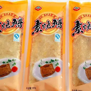 豆腐皮厂家直销速冻食品 素烧鹅 仿荤素食 素鸭 杭州特产160g/包
