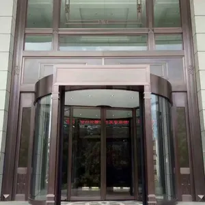 豪华酒店两翼旋转门厂家定做 餐饮自动旋转门