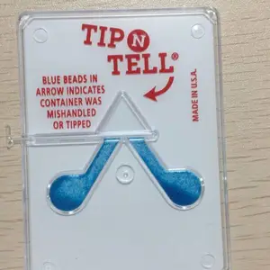 常州防倾倒标签,倾斜倒置显示标贴tip n tell白色