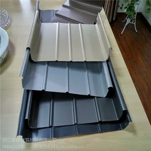 浙江厂家直销 大型屋面65-430型直立锁边体育馆专用铝镁锰板