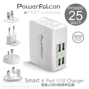 PowerFalcon 多孔可换头万国快速usb充电头