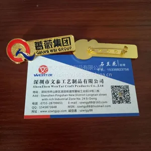 长方形胸牌定做,广告公司工号牌订做,员工佩戴***金属胸牌,酒店胸牌