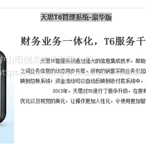 中山市东凤天思软件T8工厂管理专家