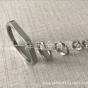 梅花型锁母 金属锁母 铁镀锌螺母 锁紧螺帽薄螺母