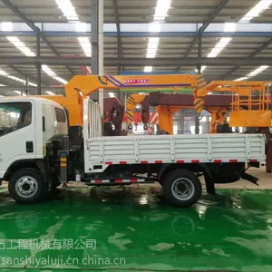 山东吊车厂家3.2吨随车吊加吊篮多少钱,云内95马力发动机
