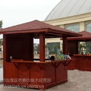 渭南恩豪防腐木 承接各种户外木结构工程主营凉亭廊架木屋花箱地板防腐木售货亭选用环保优质俄罗斯樟子松
