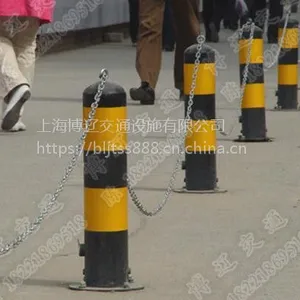 钢管警示柱 隔离柱 路障路桩 立柱锁 挡车柱 停车柱锁 隔离锁