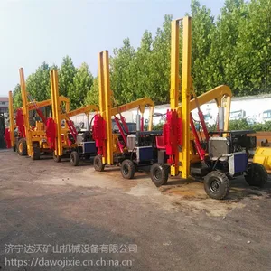 2018达沃新款研发公路护栏打桩机支持定做全液压