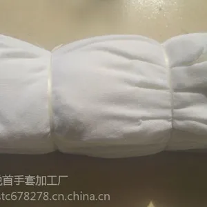 高质量,低价格螺纹手套,纯棉***