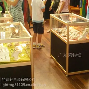 莱特镁佛山南海轻合金铝柜精品柜珠宝柜展览展示柜酒柜玻璃陈列柜样品柜