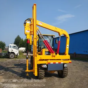 2018新款DW260高速公路铲车式护栏打桩机加工定做厂家直销