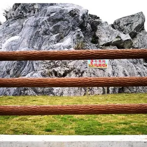水泥仿树皮护栏,河道仿树皮护栏,景区仿树皮护栏