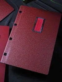 【【优质低价】***皮壳/革皮面菜谱设计印刷制作加工可加印LOGO...