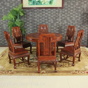 港龙红木 红木家具 1.2米马到成功圆台(非酸)