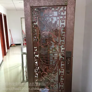 深圳宏而达专业订制 钛金不锈钢酒店隔断屏风 客厅 不锈钢屏风加工