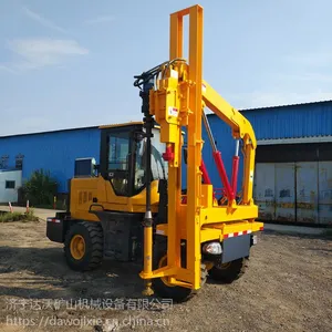 2018新款DW260高速公路铲车式护栏打桩机加工定做厂家直销