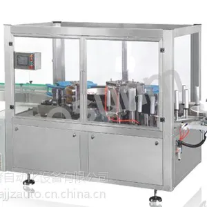 直线式热熔胶贴标机_一分钟贴标500矿泉水瓶_碳酸饮料瓶_【***自动化】