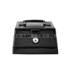 厂家定制欧美PU皮革珠宝首饰盒 PU珠宝化妆箱 鳄鱼纹珠宝首饰箱