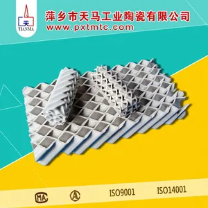 天马陶瓷 陶瓷规整填料 波纹填料 耐酸碱耐高温