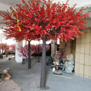 东莞市雅菲仿真桃花树厂家 效果逼真 造型尺寸可定制 节假日热卖