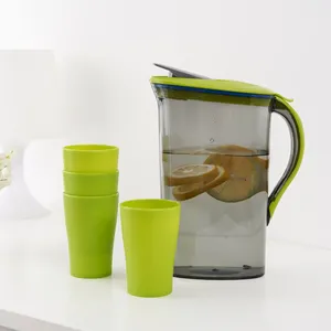 雷力家用冷水壶五件套/大容量密封防漏塑料凉水壶/茶壶