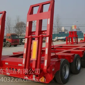 13米工程低平板半挂车,挖机运输半挂车