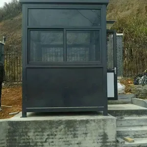 厂家直销 钢结构收费岗亭 报刊亭方形氟碳喷漆岗亭岗楼