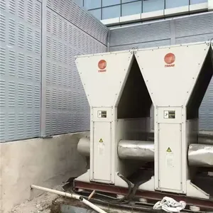 福瑞德(04)灰色百叶孔冷却塔隔音板安装联系:15131879580