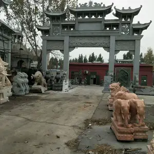 山西青石石雕牌楼厂家金玉石雕加工厂