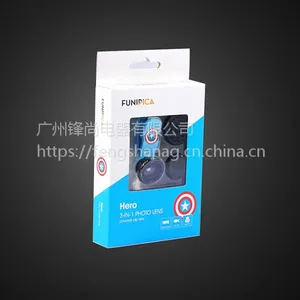 猎奇F-501卡通系列0.65X广角+10X微距+180度鱼眼手机镜头三合一套装
