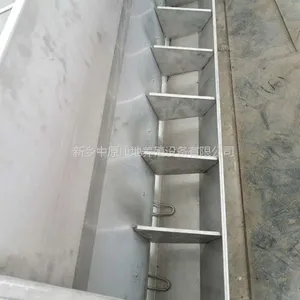 山西太源猪厂用的不锈钢料槽,单双面保育育肥喂料器