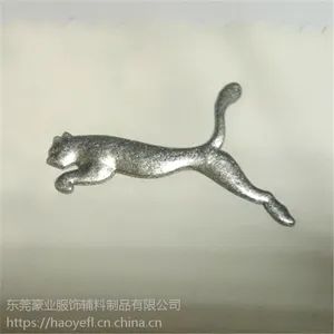 服装商标定做 闪银硅胶立体转烫标 3D硅胶烫画 热转印唛