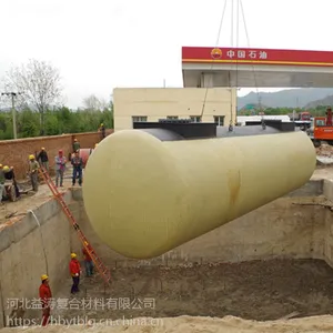 江西销售双层玻璃钢SF加油站储油罐 地埋式加油站储蓄罐