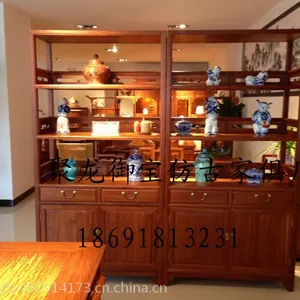 西安仿古博古架,红木博古架,榆木博古架。