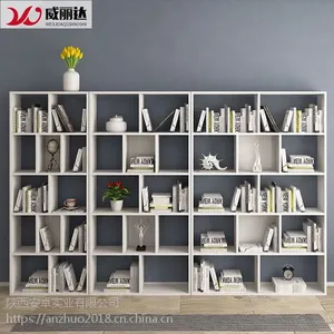 西安灰色实木简约现代书架来西安安卓办公家具,可来样定制,咨询电话:13484588796郭总