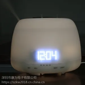 京东天猫热销款超声波香薰加湿器带时间显示功能