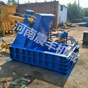 自动液压翻包压块机 易拉罐铝板压块机 震丰机械厂直销 支持定制
