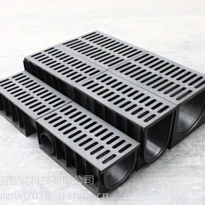 厂家直销树脂排水沟 树脂U型 线性排水沟 hdpe排水沟 塑料排水沟 排水沟厂家