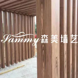 广州木纹漆施工 专业木纹漆包工包料全国施工,廊架,护栏,混凝土墙面木纹漆施工