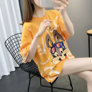 便宜地摊货便宜韩版半袖女装批发 周口便宜T恤 库存服装2-5元服饰几元服装工厂批发