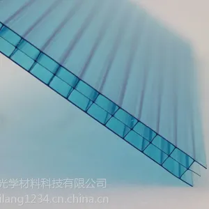 8mm湖蓝色中空阳光板厂家直销-无锡帝朗