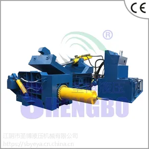 圣博Y81-3150双主缸废钢铁压块机,螺纹钢打包机工作流程