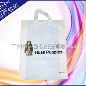 定购出口环保购物塑料袋宠物日用品袋多色彩印LDPE/PO手提吊带袋
