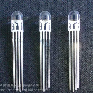 F5直插LED灯珠 四角全彩 亮度定制